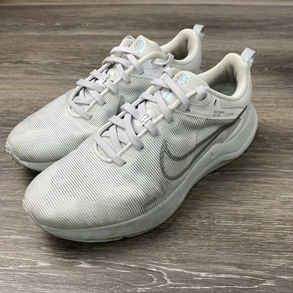 Nike Women's Downshifter White/Platinum 12 Running Shoes DD9294-100 Size 6.5 - Picture 1 of 9